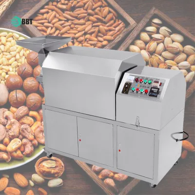 Hot Sales Heavy Duty Hot Roast Machine Nuts Roasting Machine Small Size Gas Heating Peanut Roaster Machine