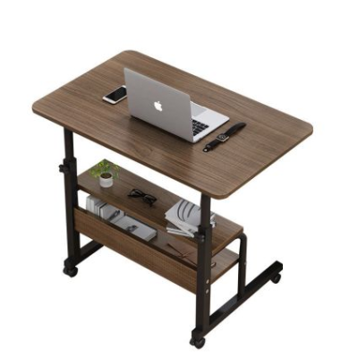 Simple Lift Computer Desk for Bedside Use, Modern Removable Laptop Desk