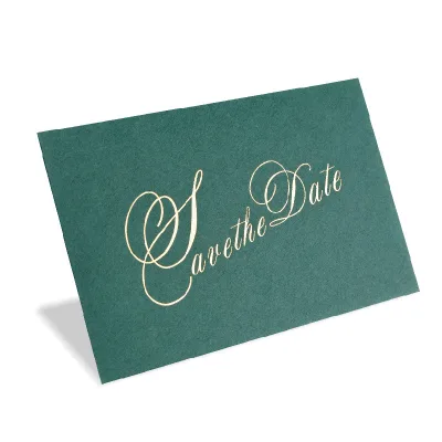 Dark Green Red Christmas Packing Business Packing Envelope with Gold Foiling logo