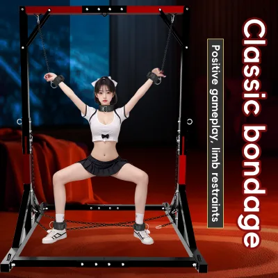 Gantry Hanger Binding Sexual Punishment Tuning Tools Bdsm Various Combinations Props Cuffs Bondage Suspension Frame Black Strong