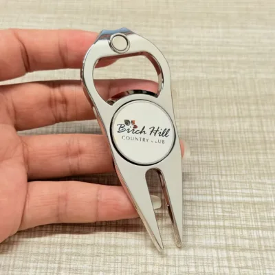 OEM Personalized Made Custom Magnetic Ball Marker Epoxy Sticker Coating for Brand Promo High End Promotional Golf Divot Tool