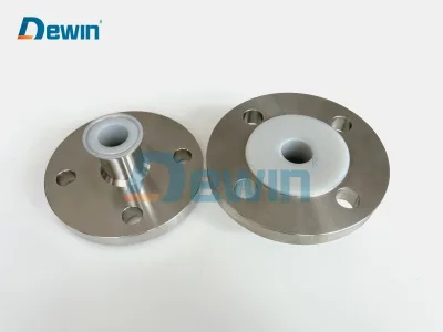Stainless Steel Sanitary Flange Reducing Lining PTFE Chuck Adapter Flange Joint Quick-connect Quick Assembly Flange