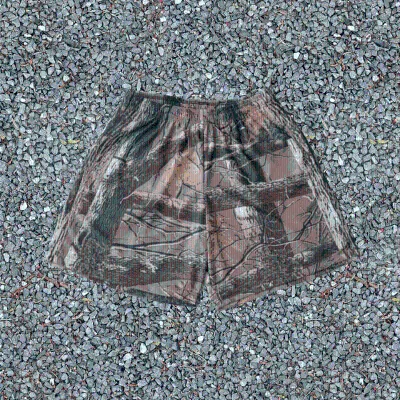 New Arrival Custom Double Layers Mesh Shorts Camo Real Tree Camo Workout Shorts For Men