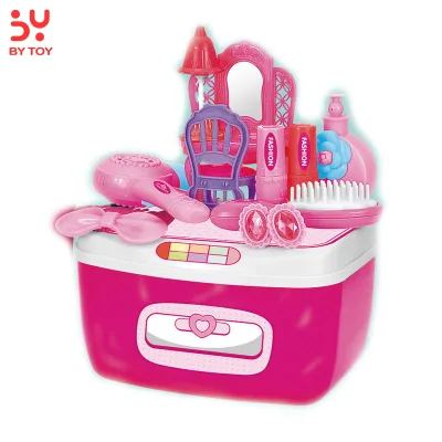 Plastic Pretend Beauty Set Makeup Toy for Kids Ages 2-13 Christmas Gift