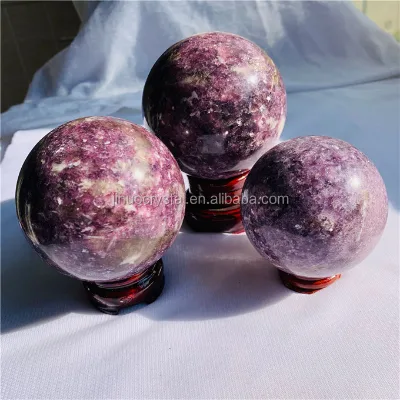 Natural Purple Mica Stone Crystal Sphere Crystal Ball Healing Crystal Ball Quartz Crysta Spheres Fengshui