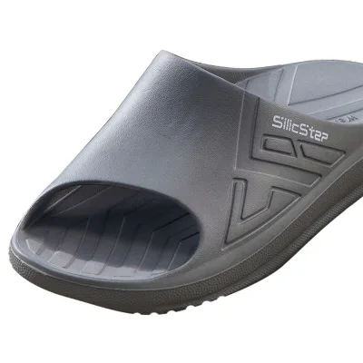 Taiwan made arch support customized logo travel slippers with holes in case