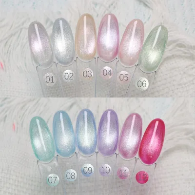 YouGel 12-Color Iced Sand Glass Cat Eye UV Gel Polish HEMA TPO Free Low Odor Long-Lasting Soak-Off UV/LED