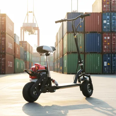 Hot Sale Folding Gasoline Scooter 49cc 2-Stroke Engine Pull Starter 100kg Load Capacity Max Speed 41-50km/h