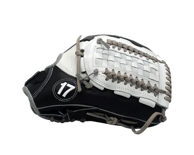 Custom Logo Black Steerhide Leather Japan Web Pitcher Baseball Softball Gloves