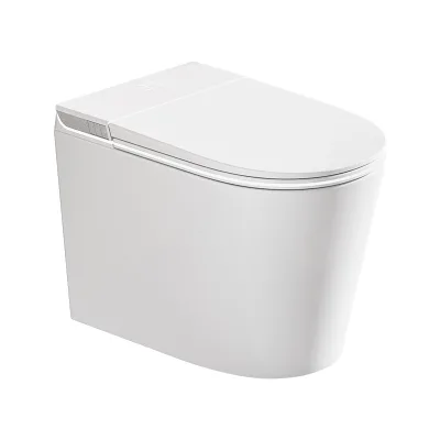 One Piece Smart Toilet Heated Seat Foot Sensor Smart Toilet with Digital Display Multi Functional Smart Toilet Seat