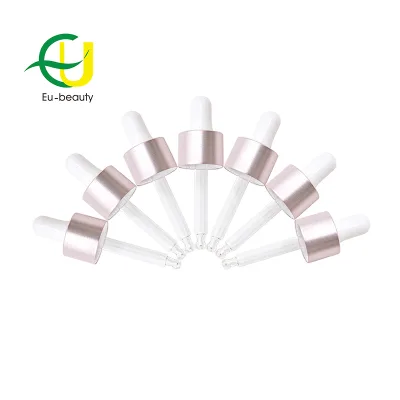 Smooth White Dropper Cap Glass Dropper with Silicone Rubber Made in China