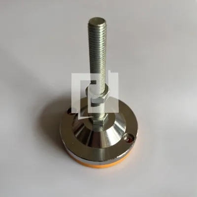 Customized Chrome/nickel/stainless Steel M10/12/16/20 Machine Leveling Mount Rubber Foot Pads Leveler Adjustable Leveling Feet