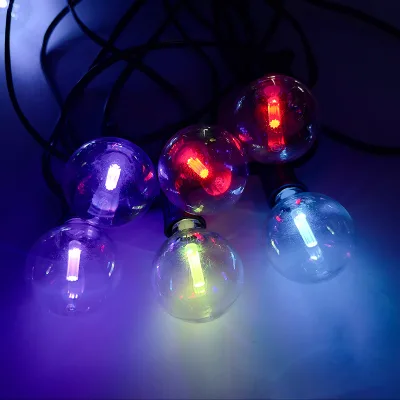 New Design Christmas Lighting Remote Shatterproof Outdoor 48FT LED G40 Globe Lights Dimmable RGB Bulbs Patio String Lights