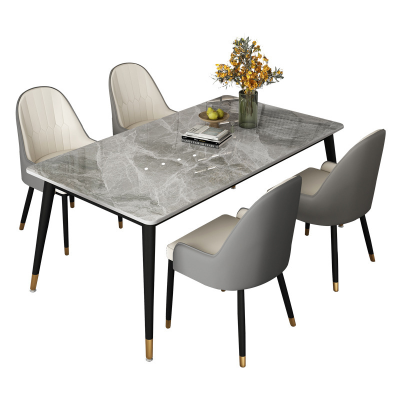 Dinning Set With 6 Chairs Dining Room Marble Dining Table and Chairs