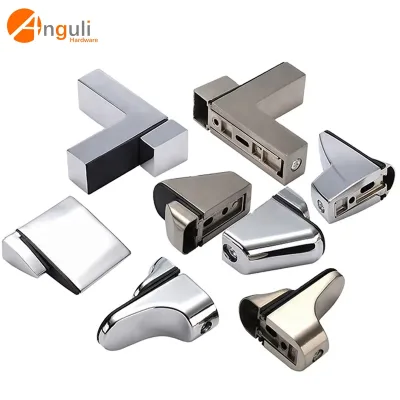 Zinc Alloy Glass Shelf Support Furniture Hardware Shelf Holder Clamp Connectors & Essential Shelf Supports