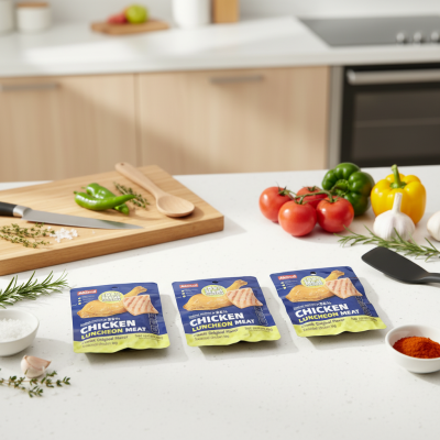40g/bag OEM DOM Ready to Eat Chicken Luncheon Meat Snack Food High Quality Classic Original Flavor No Spicy Food