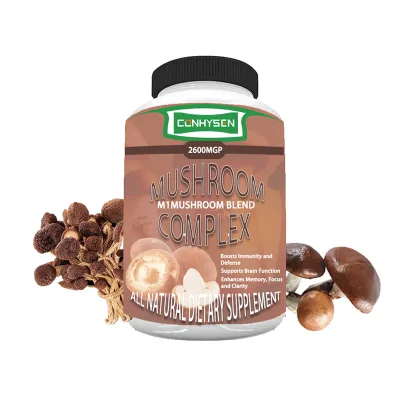 Private Label Mushroom Capsule Rich Advance Mushroom Complex Supplement Support Immune Health Mushroom Blend Pills
