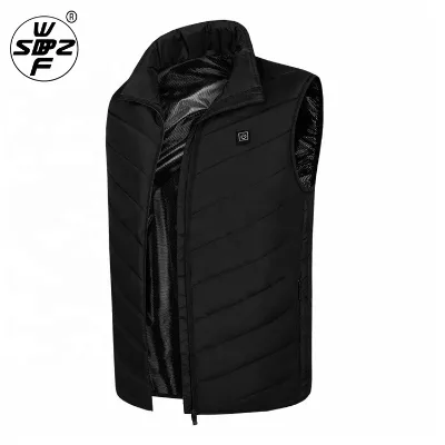 Custom Heated Men's Puffer Vest Winter Cottonvest Heat Breathable and Waterproof Formal Outer Wear