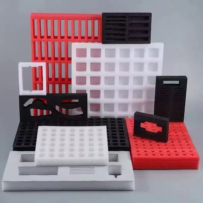 Kuliwei Custom ESD Anti-Static Pink EPE Foam Insert for Circuit Board Electronic Instrument Packaging