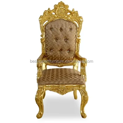 Cheap Price Luxury Furniture Classic Hotel Party Royal Chairs Popular Design Throne Chairs for Events