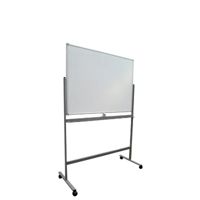 Mobile Magnetic Dry Erase Writing White Board with Revolving Whiteboard