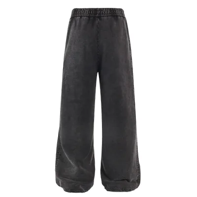 Custom Logo New 100% Cotton Straight Heavyweight French Terry Loose Fit Men's Gym Sport Joggers