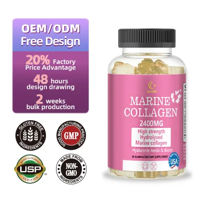 OEM DUOZI Marine Biology Bird Whitening Pills and Capsules Marine Collagen Powder Drink and Peptide Powder Natural Supplements
