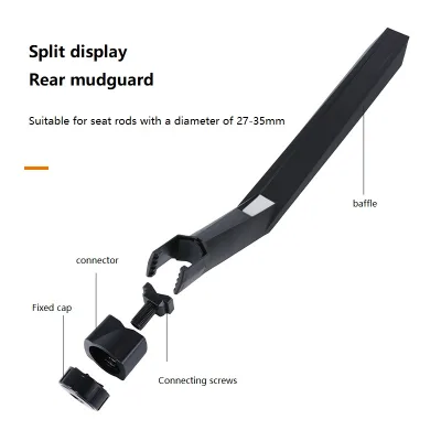 Lightweight Foldable Bicycle Plastic Adjustable Splash Guard