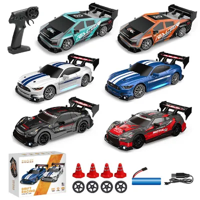 High Speed 4WD RC Racing Car 2.4ghz 1:24 Half Scale Te Sla Drift Remote Control Car 20KM/H Kids Toys for Boy