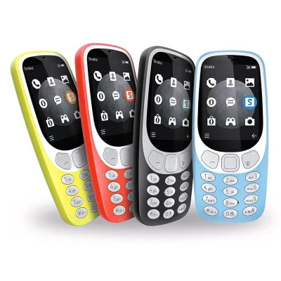 Unlocked 2G GSM Basic Phone Big Button Senior Cell Phone Long Battery Life | Classic 3310 Feature Phone | Dual SIM FM Radio SOS