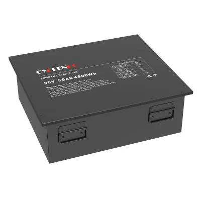 Hot Sale 96V 50Ah LiFePO4 Lithium Battery 5000 Cycles -20C-60C Operating Temp Safety Protection BMS Battery Pack for Energy