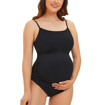 Square Neck Sleeveless Women Maternity Tank Tops Maternity Cami Pregnant Bodysuit
