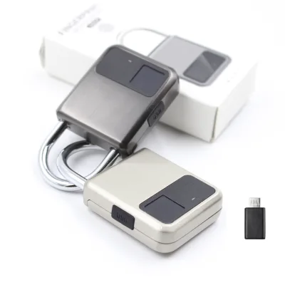 China High Security Cabinet Lock Ultra Slim Smart Padlock with Fingerprint