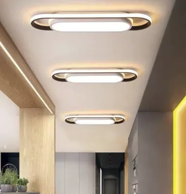 decoration for corridor Simple Corridor Modern Aluminum Ceiling Lamp Remote Control IP44 Acrylic LED 18W 6000K SAA Certified Bedroom Cloakroom Fixtures