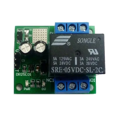 DC 5-24V 5A Double Pole Double Throw DPDT Self-Locking Bistable Relay Module Surface Mount DR25E01 LED Motor Smart Home