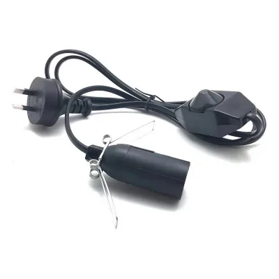 Australian SAA Certified Dimmable Salt Lamp with Two Plug E14 Lamp Holder Power Cord