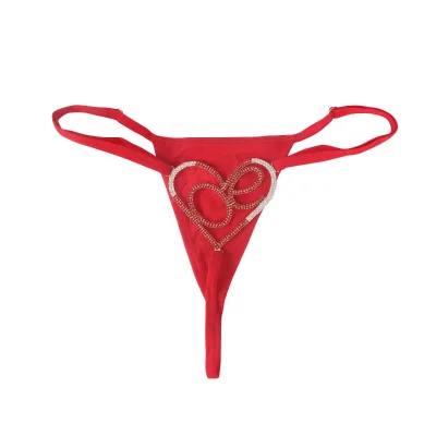Valentine's Day Jewelry Full Diamond Love Diamonds Panty Chain Nightclub Sexy Bikini Body Chain Valentine's Day Gifts for Women