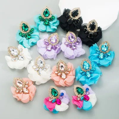 Creative Bohemian earrings lace studded earrings vintage style earrings wholesale