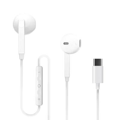 Hot-selling Wired Semi-in-ear Earphones with Microphone and Volume Control Type-C Connector