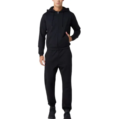 OEM Customized Solid Color High Quality Durable Plus Size Men's Autumn Classic Nylon Football Tracksuits