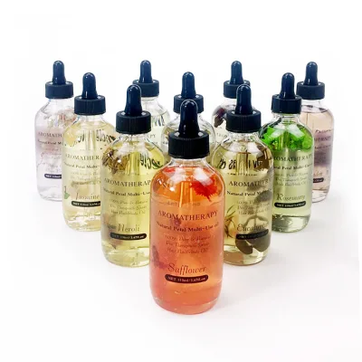 New Private Label Organic Rose Petal and Safflower Essential Oil Blend for Face & Body Skin Care Massage Spa Relaxation