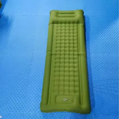 Portable Inflatable Mattress with Handle & Air Valve - Lightweight Single Air Bed for Hiking & Car Travel