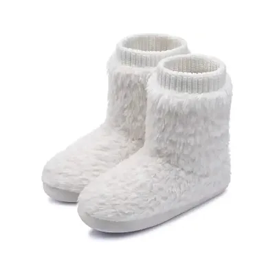 Washing Machine Washable Women's Warm Faux Fleece Lining Indoor Outdoor Slipper Boot Shoes for Ladies