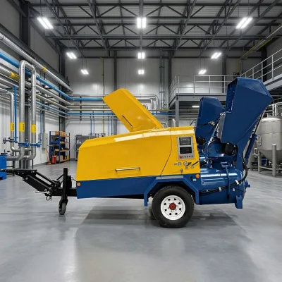Minle Brand Semi-dry Mortar Pump with Forward and Reverse Rotation Anti-blocking Function