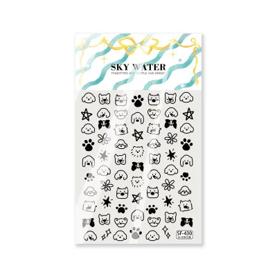Hot-selling Nail Sticker Uv Free Shipping Toe Gel Nail Stickers Semi Cured Word Small Letter Nail Decal Stickers Decoration