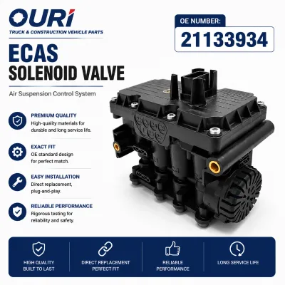 Heavy Duty Truck Parts ECAS Solenoid Valve Suspension Control Valve 21133934 K028090 7421337415 for Volvo Truck FH FM