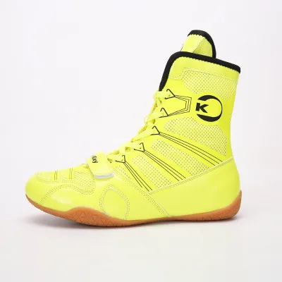 Oem Design Your Own Kids Mid Professional Daykey Gym Wrestling Boots Men Boxing Shoes Oem