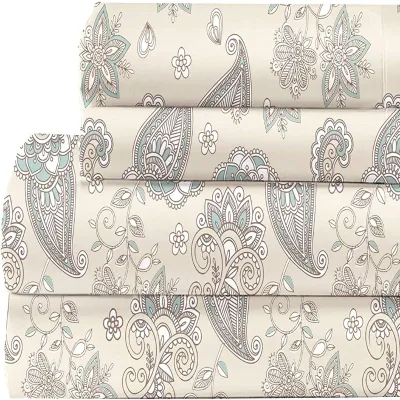 Luxury High Quality 300TC Cotton Fabric 4PCS Bedding Sheet Sets for Home