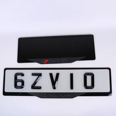 High Quality 3D Raised Acrylic Diamond Letter Back with Foam Adhesive for White and Yellow Reflective Acrylic Plate