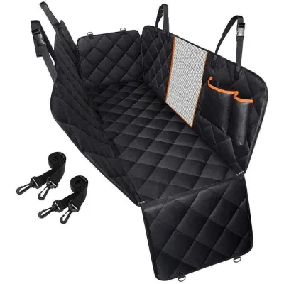 Manufacturer Wholesale Black Dog Car Seat Cover Oxford Waterproof Foldable Pet Backseat Cover